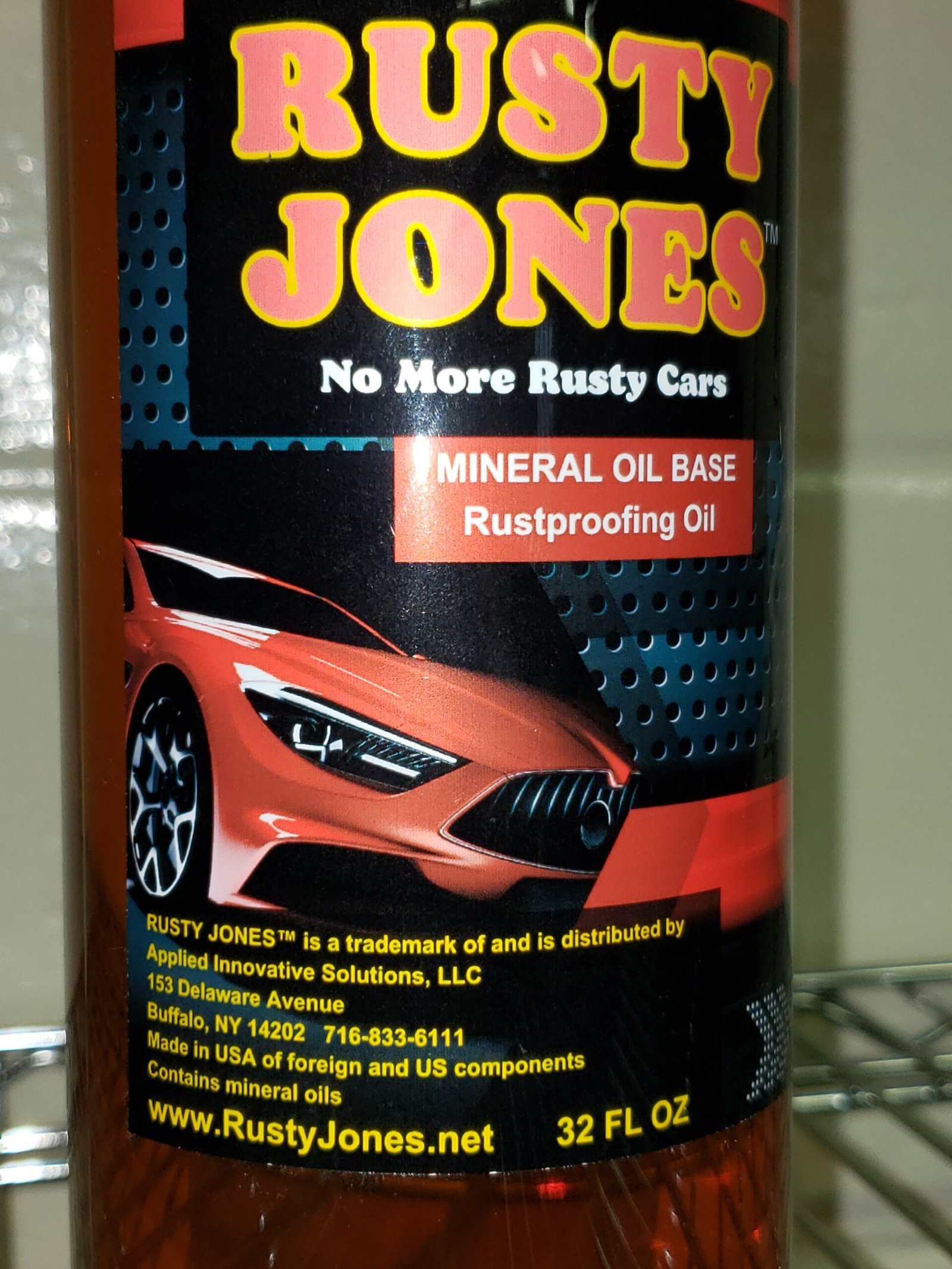 Rusty Jones™ Mineral Oil Base rustproofing oil concentrate